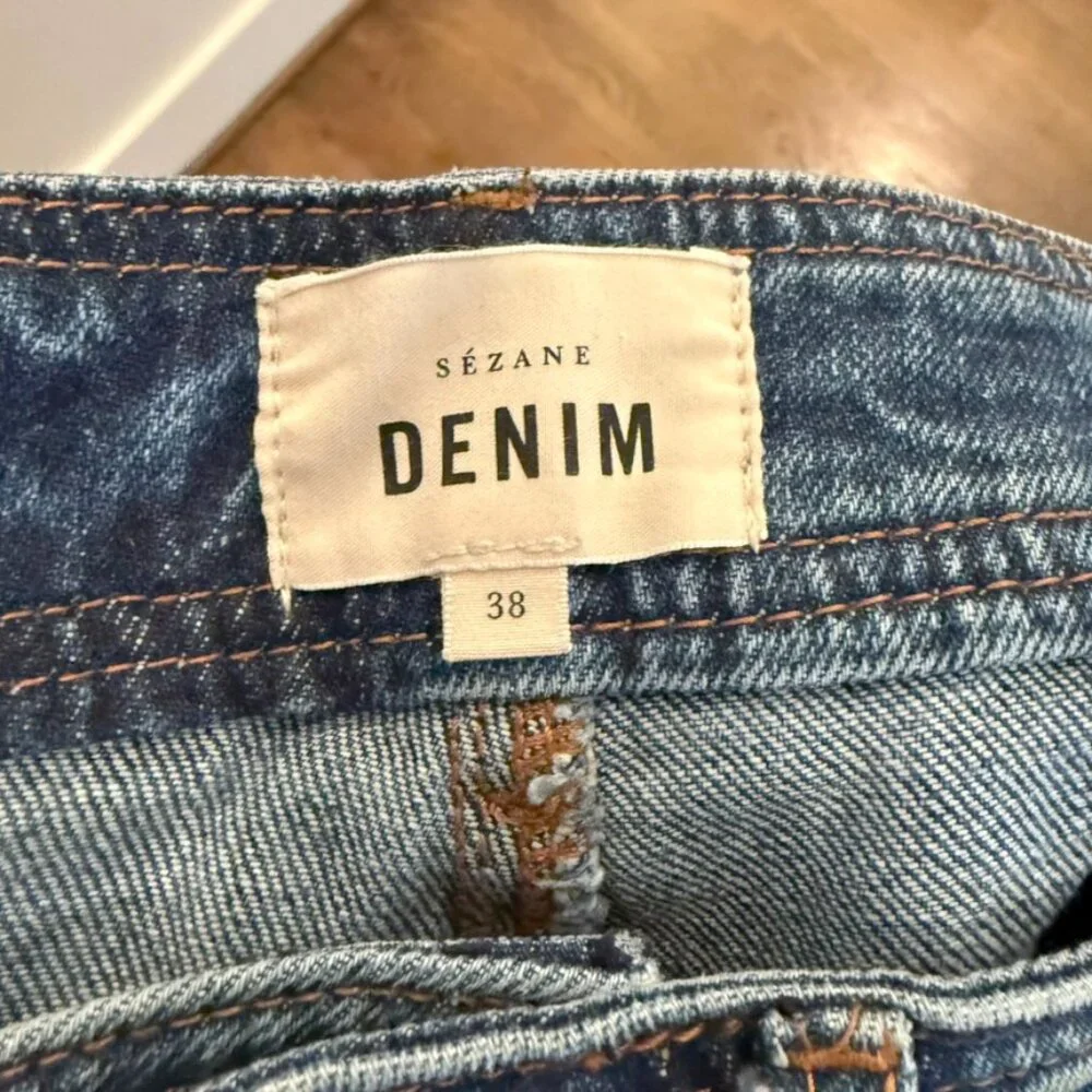 Sezane Blue Women's Jeans size EU 38 - Picture 4 of 5